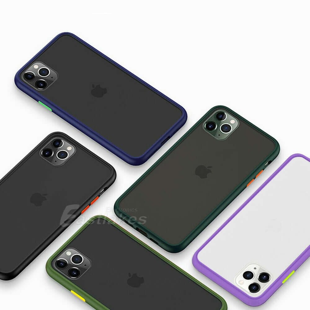 Matte Gel Bumper Case For Apple iPhone 13 12 mini 11 Pro Max XS XR - Eastlakes Electronics
